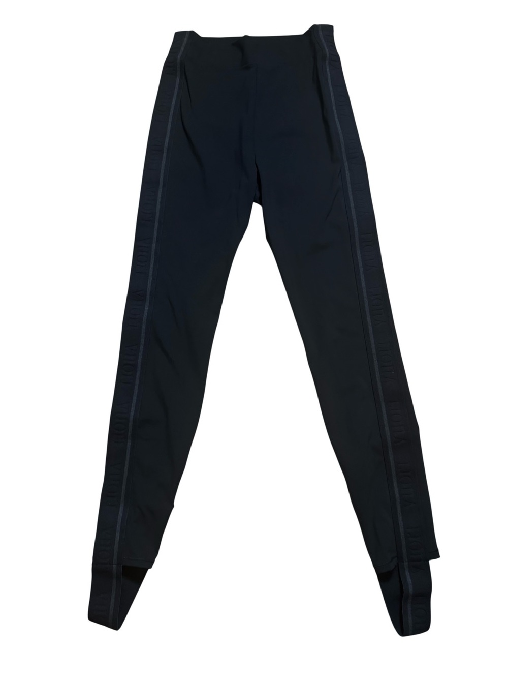 Vuori Washed Black Side-Stripe Performance Women’s Leggings, Sz M. NWOT